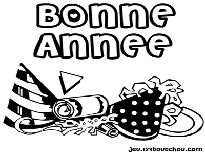 Coloriage Bonne Année