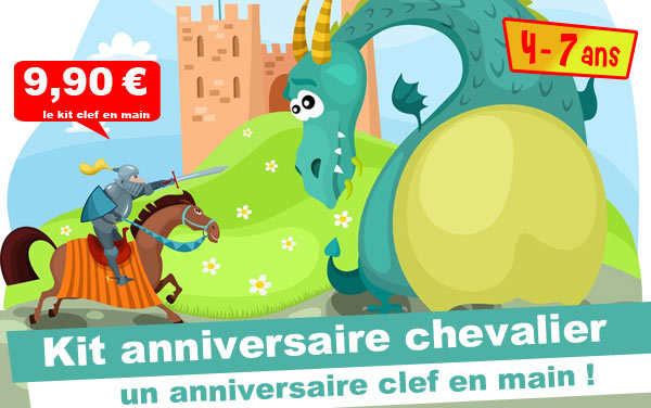 Kit anniversaire Chevalier & Princesse (4/7 ans)