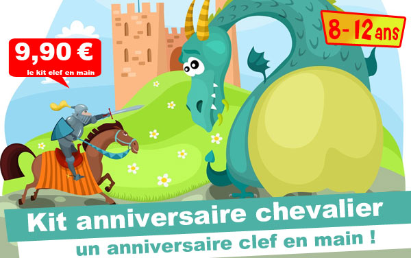 Kit anniversaire Chevalier & Princesse: l'épée magique (8/12 ans)