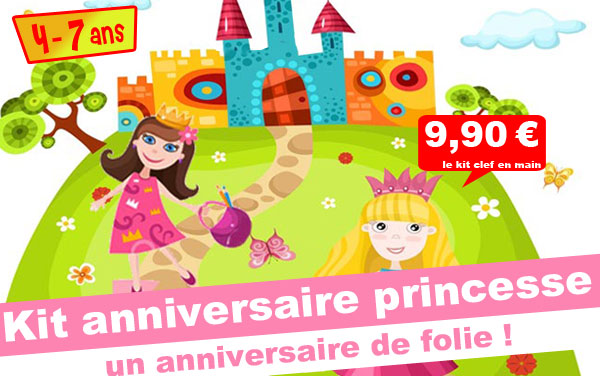 Kit anniversaire Princesse & Prince ( 4/7 ans)