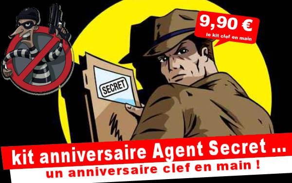 Kit anniversaire Agent Secret : le robot destructeur (8/12 ans)