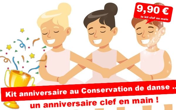 Kit anniversaire : Vol au conservatoire de danse ... (4/7 ans)