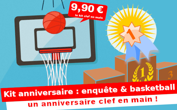 Kit anniversaire : Enquête et Basket-Ball ... (4/7 ans)