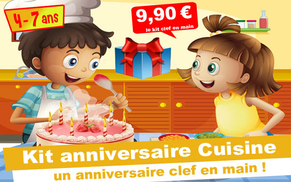 Kit anniversaire Panique en cuisine ! (4/7 ans)