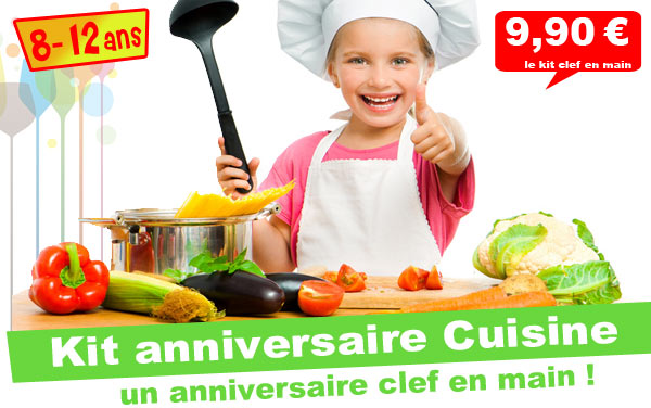 Invitation pour un anniversaire Cuisine !