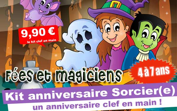 Invitation pour un anniversaire Sorcier(e)s !