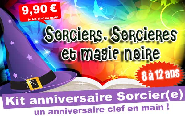 Invitation pour un anniversaire Sorcier(e)s !