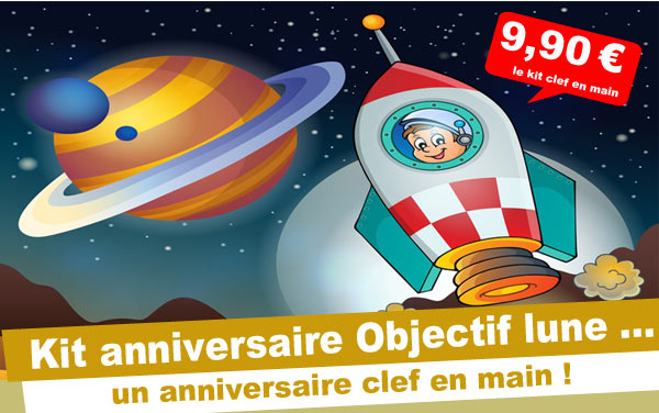 Invitation pour un anniversaire d'Astronaute!